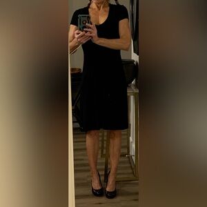 Karen Kane Black V-Neck Top